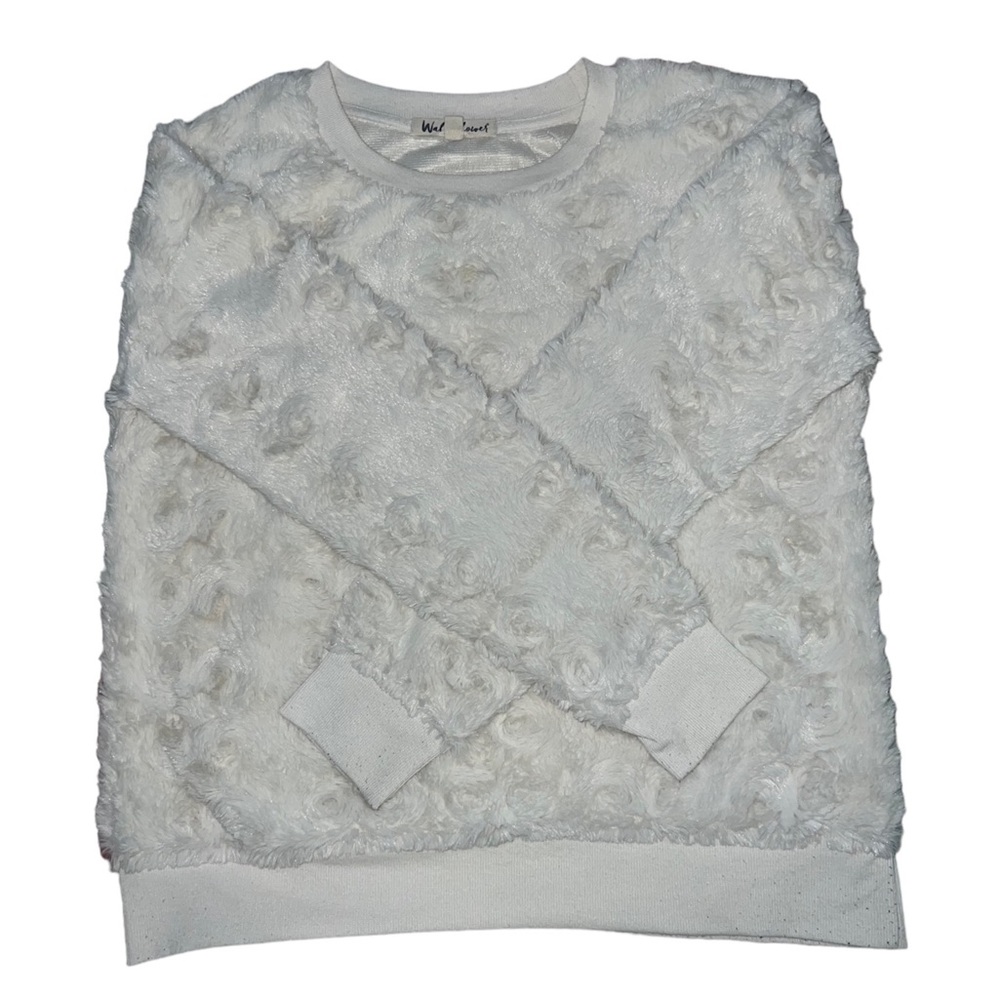 Creamy White Fluffy Sweater - Picture 3 of 4